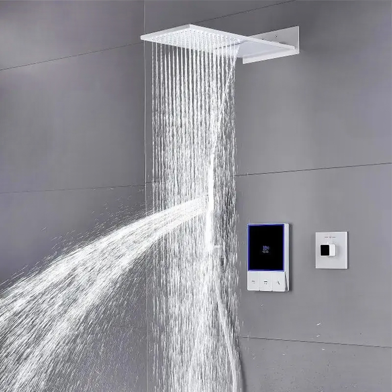 Smart White Rainfall Waterfall - Led Rainfall Shower Head Waterfall recension och pris