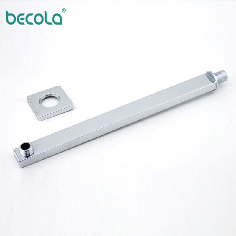 BECOLA Bathroom Copper Wall Sh - Shower Arm Ceiling Mount Brass Chrome recension och pris