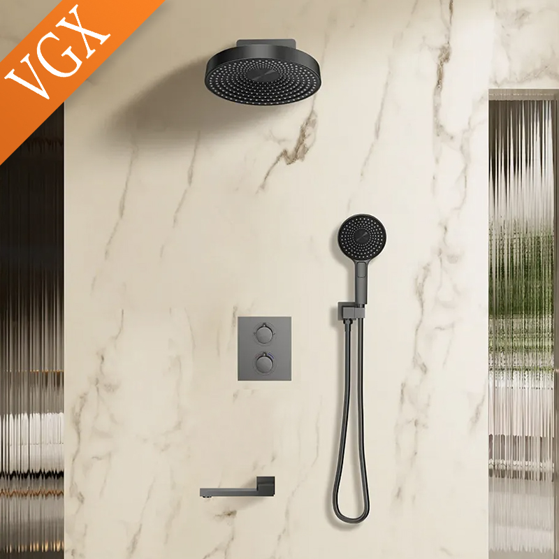 VGX Concealed Thermostatic Sho - Concealed Thermostatic Shower System Set recension och pris