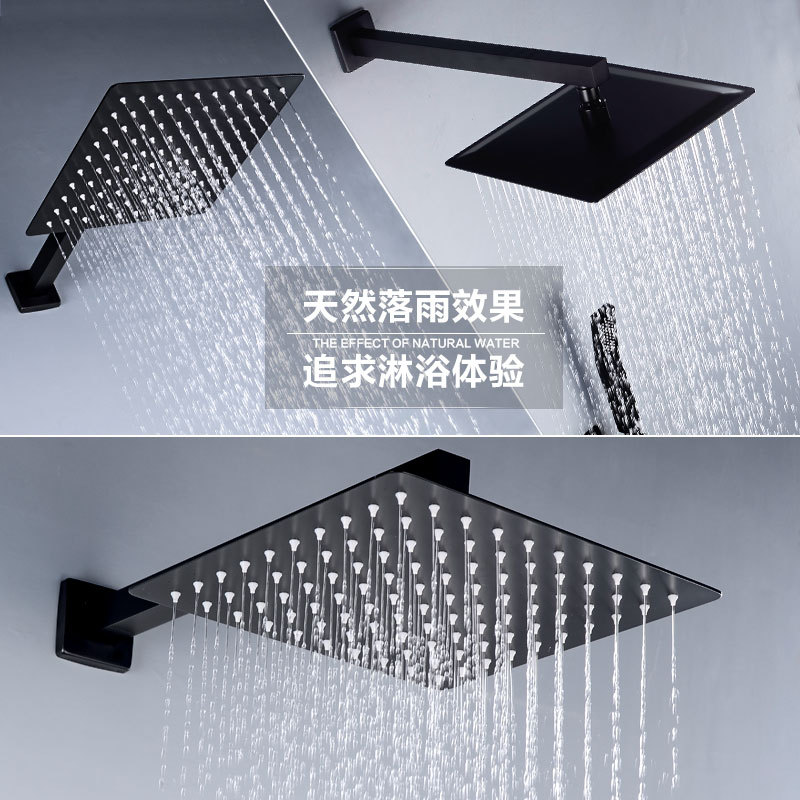 BAKALA Round & Square Stainles - Rainfall Shower Head Ceiling Mount 16 Inch recension och pris