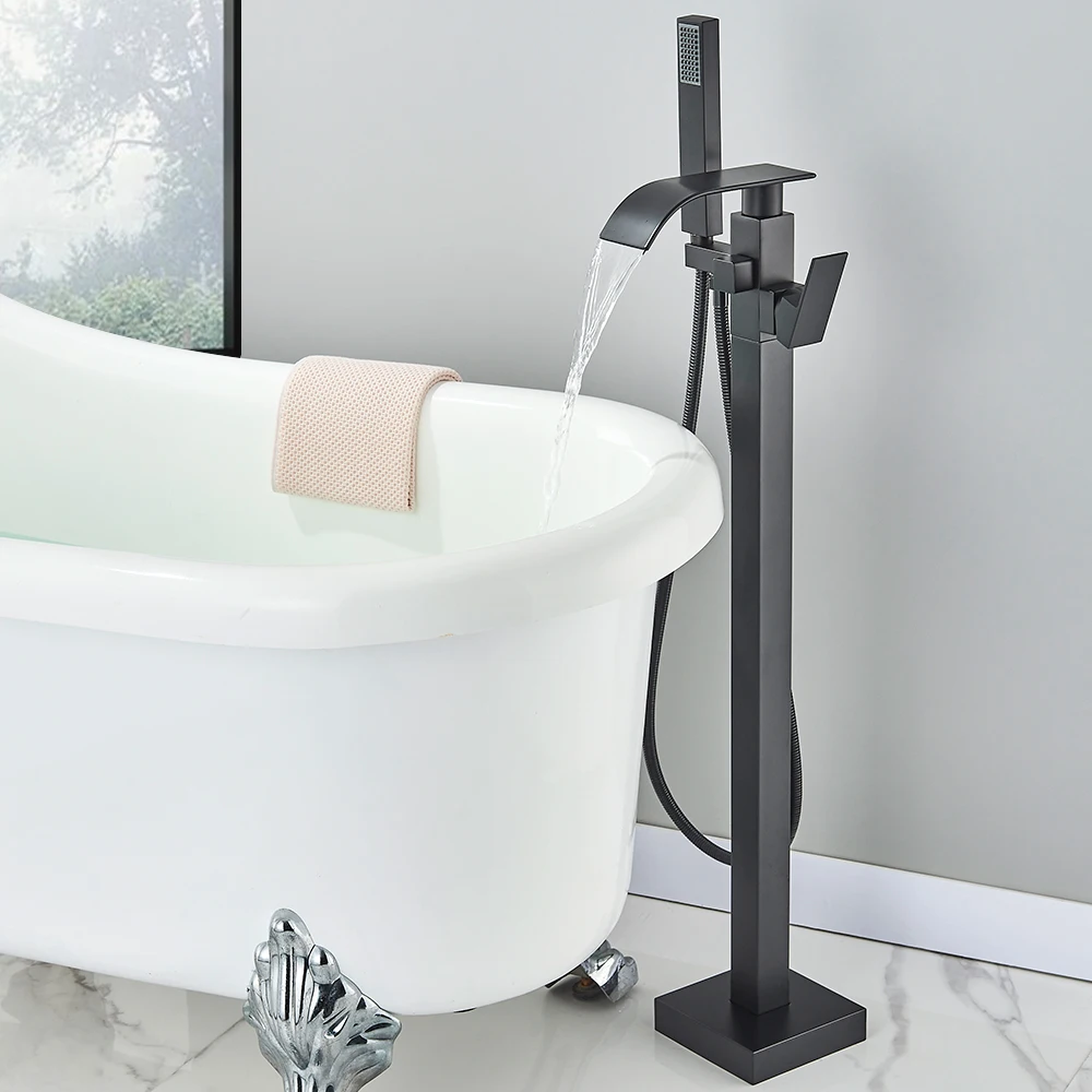 Floor Standing Faucet Bathtub  - Freestanding Bathtub Filler Faucet Floor recension och pris