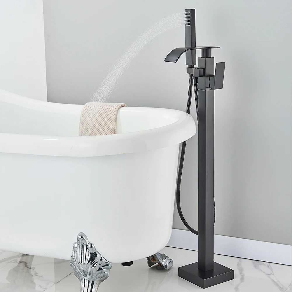 Floor Standing Faucet Bathtub  - Freestanding Bathtub Filler Faucet Floor recension och pris
