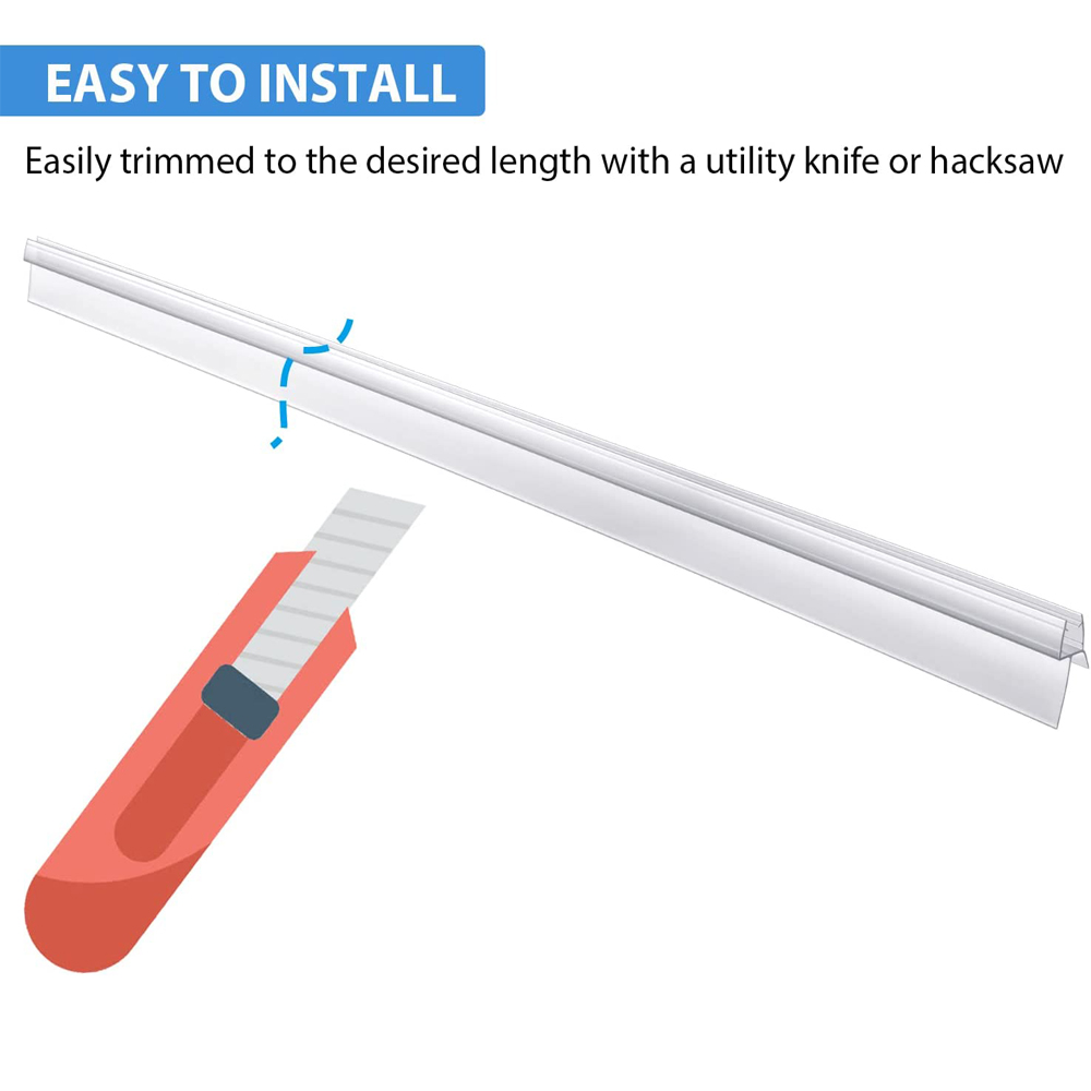 Bath Shower Screen Door Seal S - Shower Door Bottom Seal Strip Sweep recension och pris