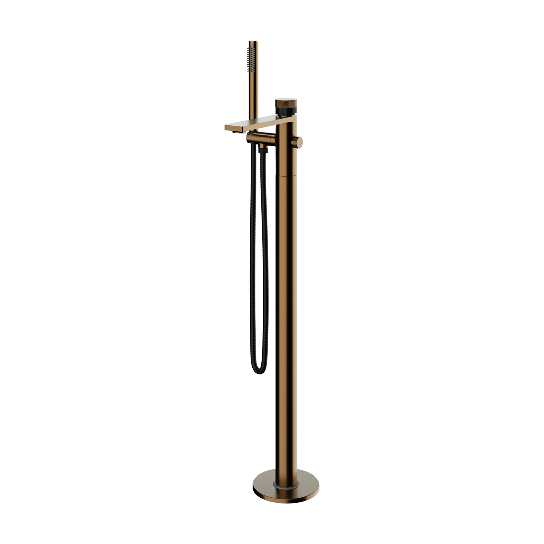 High-grade hotel modern floor  - Freestanding Bathtub Filler Faucet Floor recension och pris
