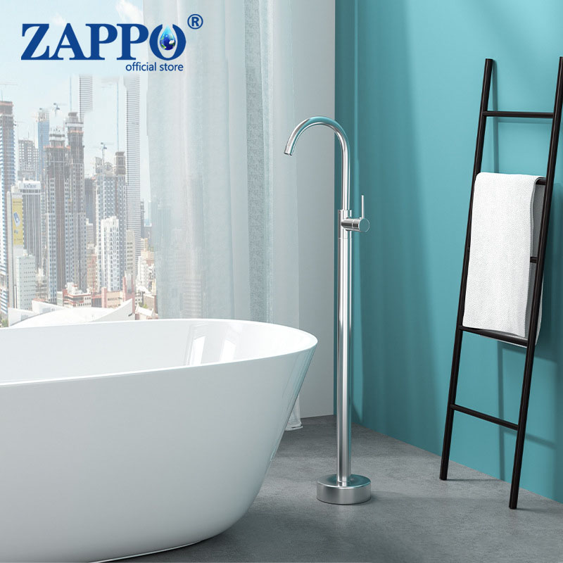 ZAPPO Freestanding Bathtub Fau - Freestanding Bathtub Filler Faucet Floor recension och pris